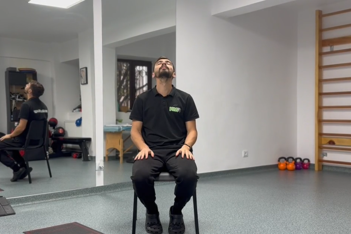 #1 Mobilizări flexie–extensie (Gentle neck flexion–extension)