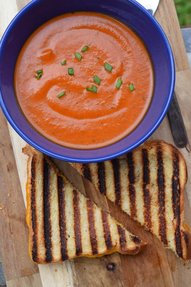 Creamy Fire Roasted Tomato Bisque