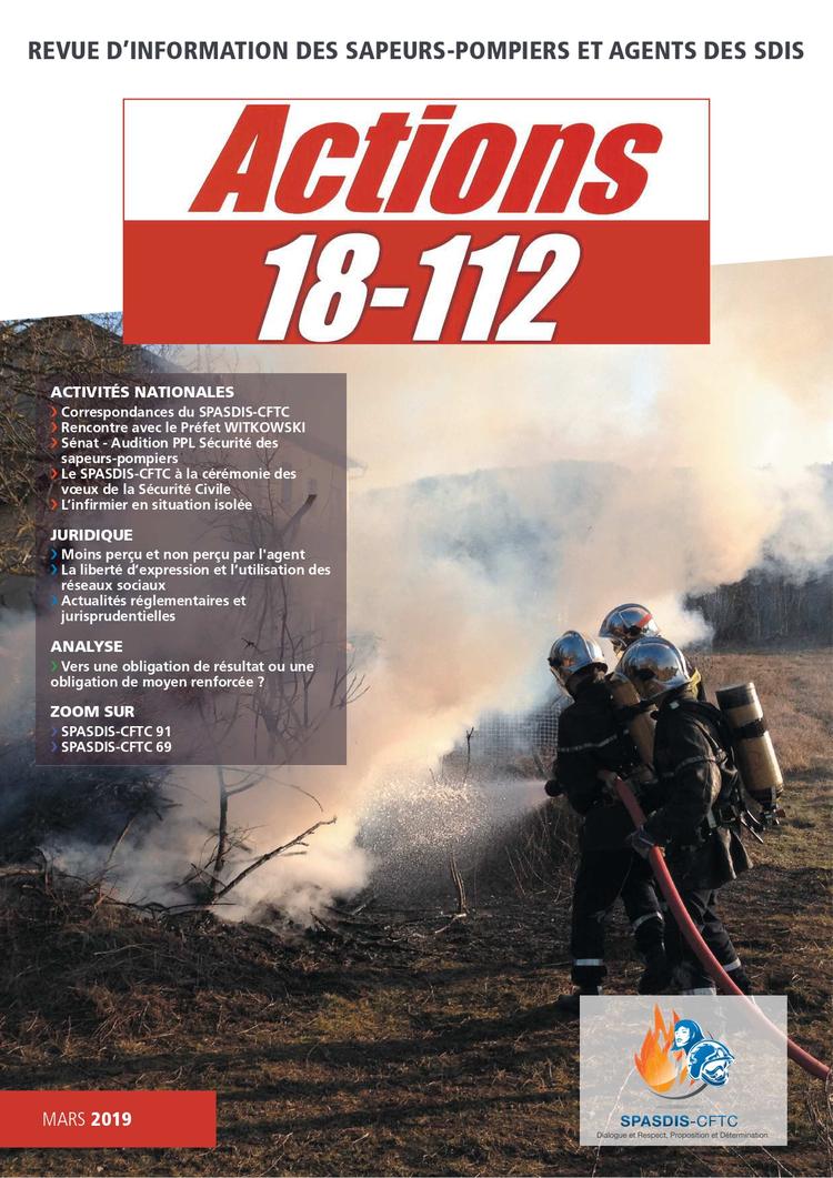 Actions 18-112 Mars 2019