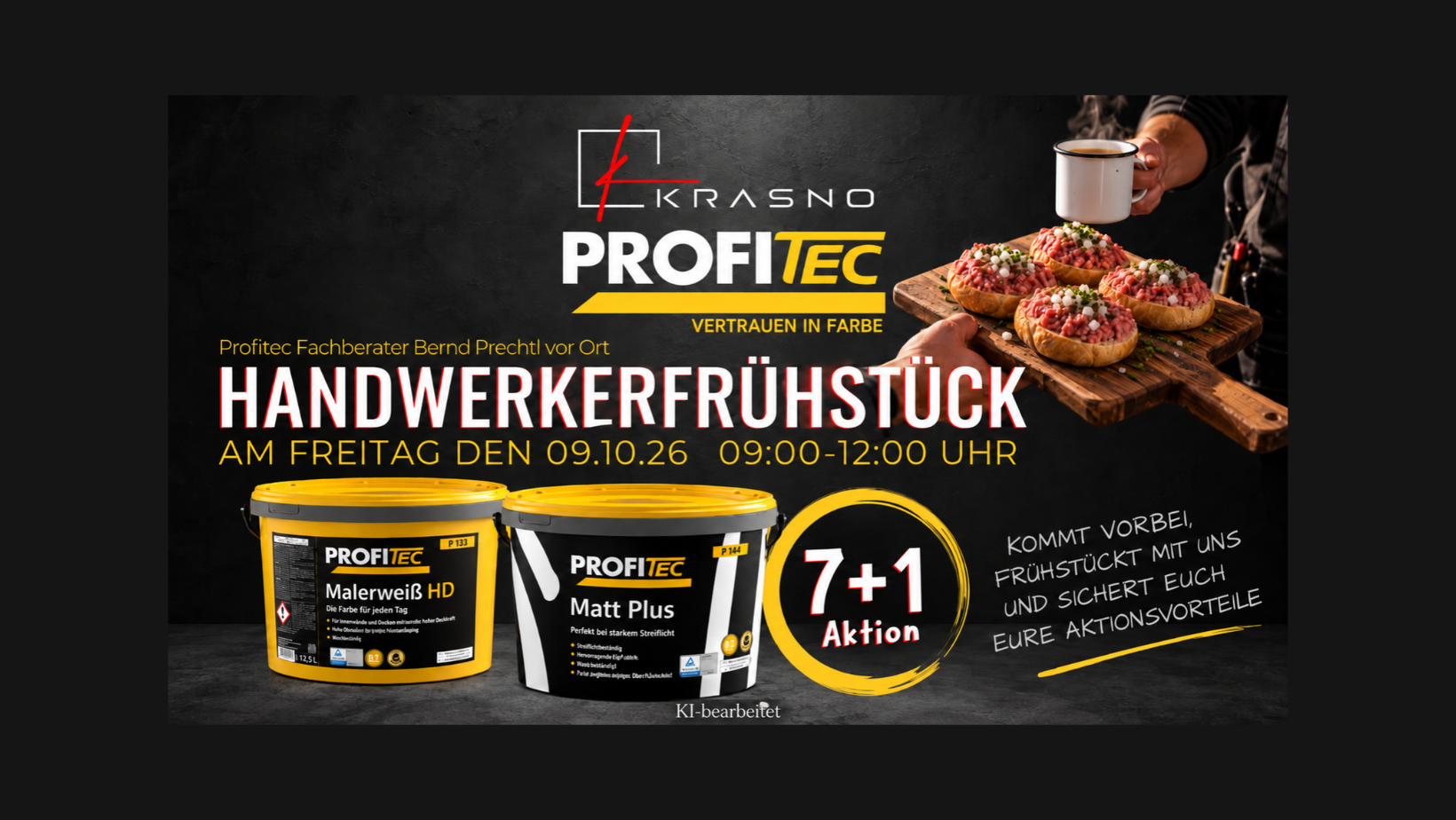 ☕🎨 Handwerkerfrühstück bei Krasno – Frühstücken, beraten lassen und Aktionsvorteile sichern!
