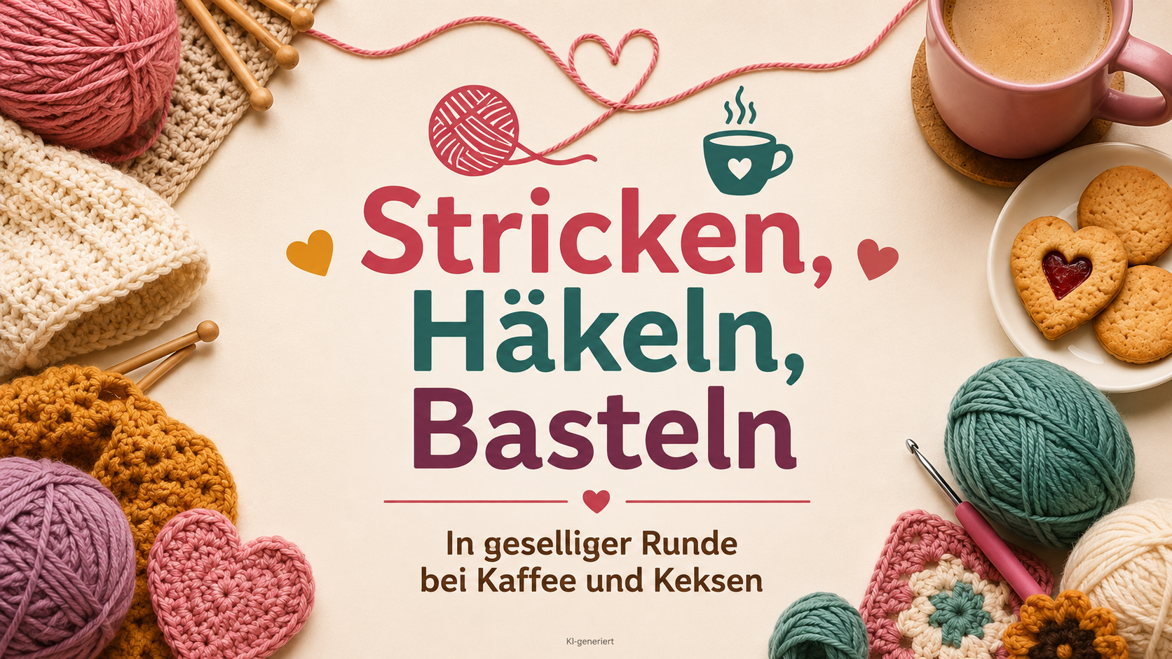 HandarbeitsCafé Hand- und Bastelarbeiten in geselliger Runde