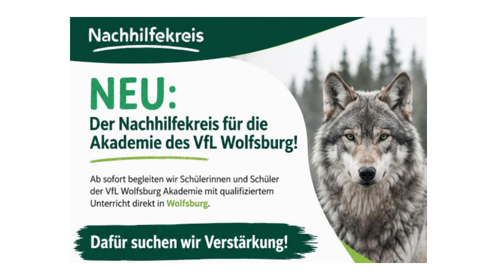 Nachhilfekreis sucht Verstärkung!