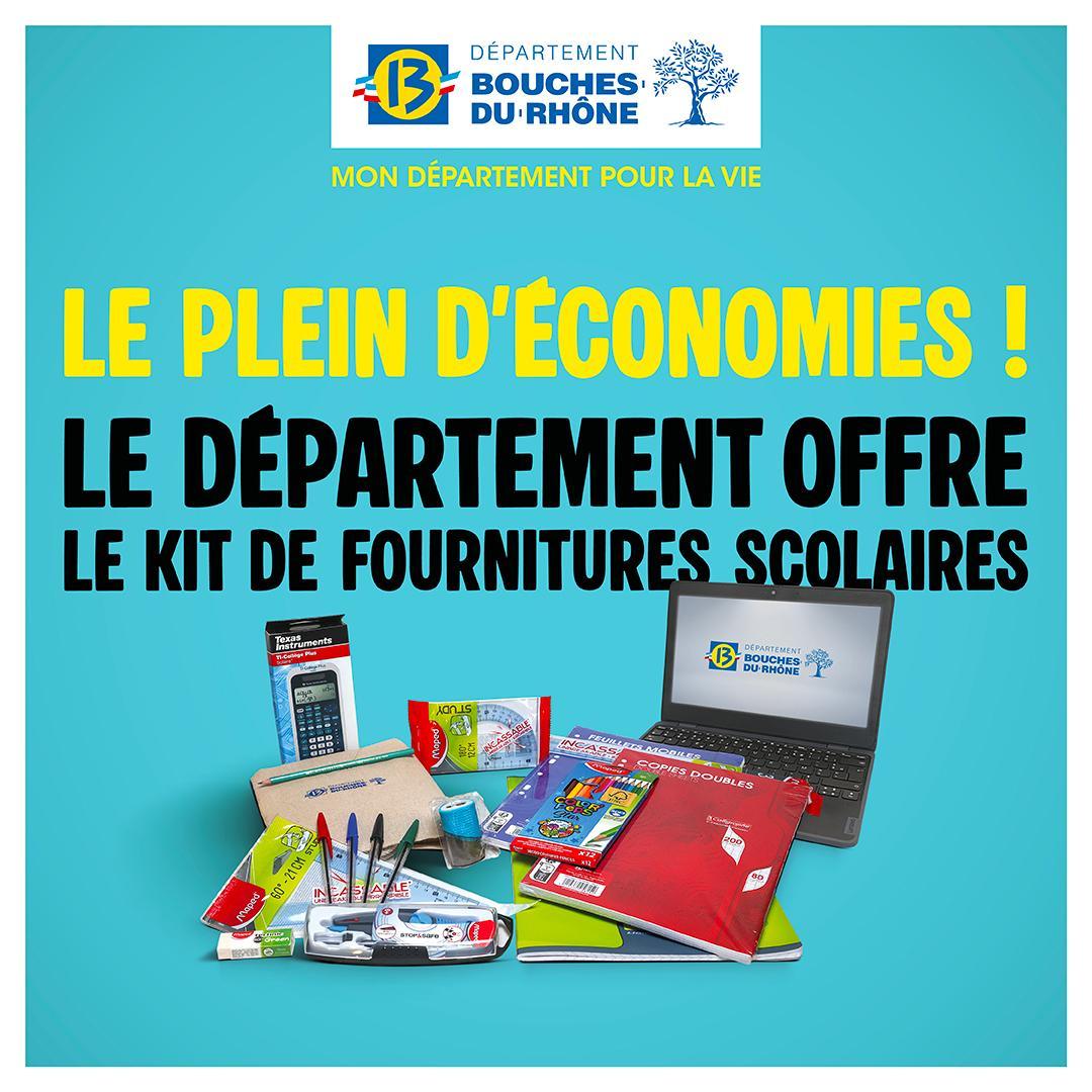 Le Département offre un kit de rentrée scolaire aux collégiens