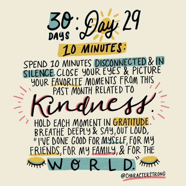 Day 29 Kindness Challenge