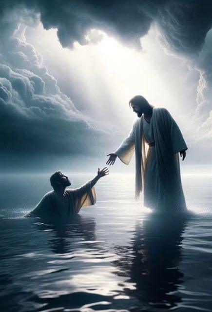 JESÚS, ANDA SOBRE EL AGUA Y DICE A PEDRO, VEN