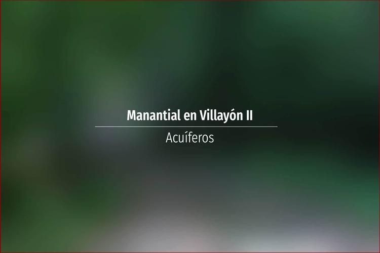 Manantial en Villayón II