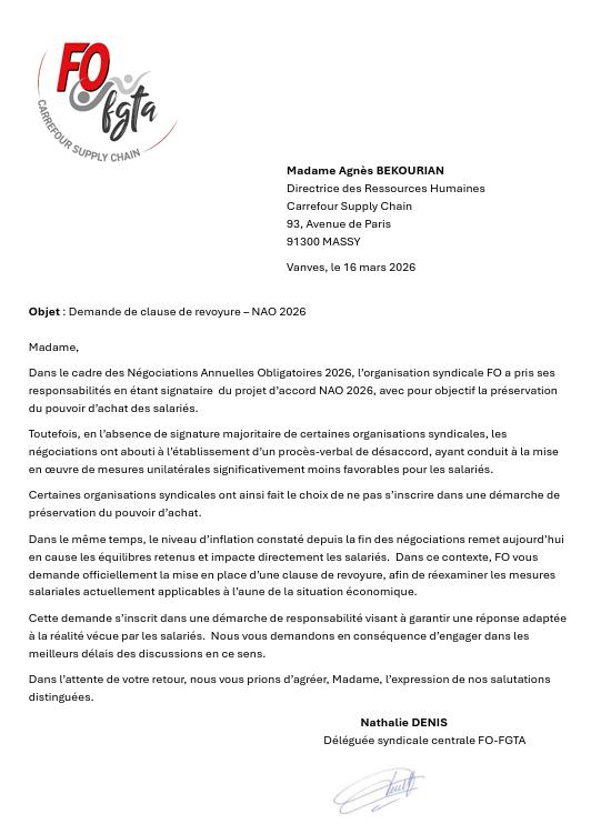 Courrier revoyure NAO 2026