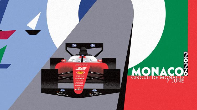 F1 › Alconic ilustra el GP de Mónaco 2026 con su estilo único