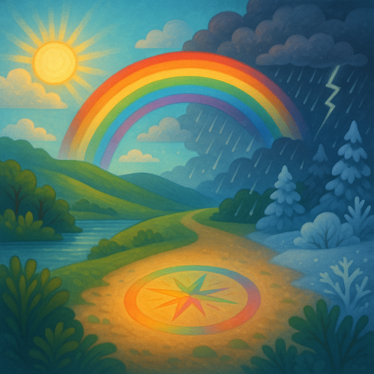 Der Regenbogenkompass