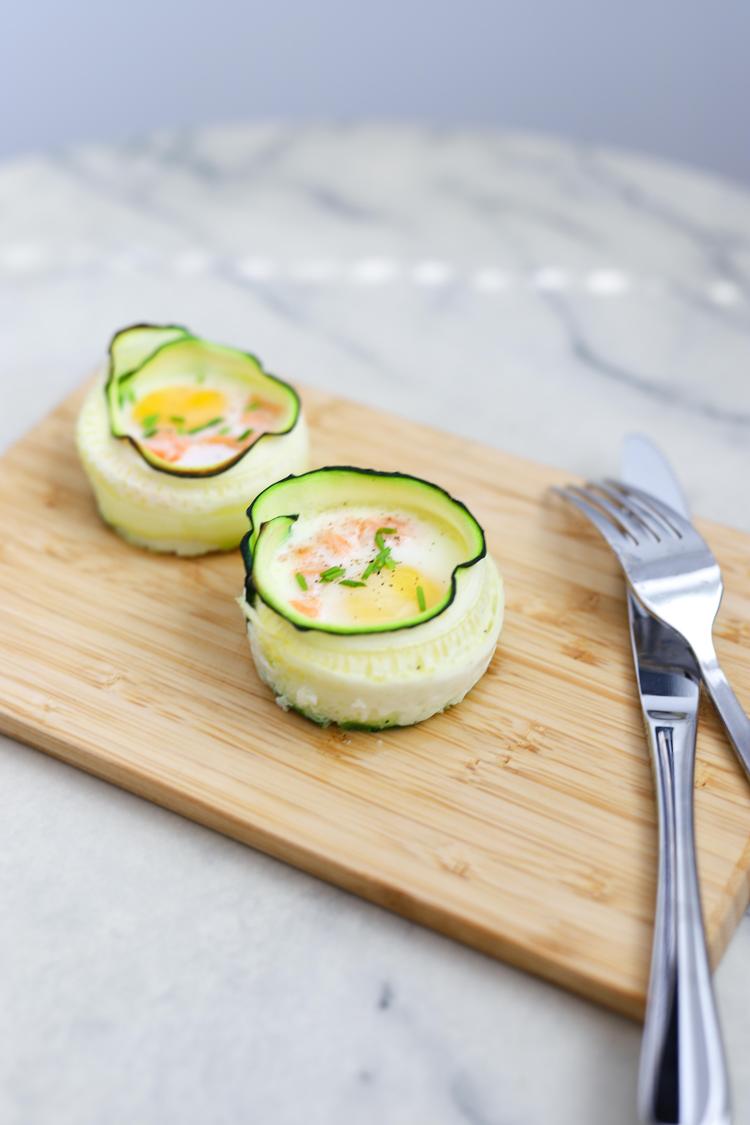 Muffins d'oeuf et courgette