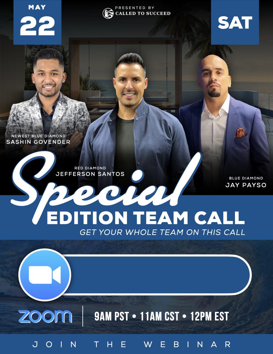 CTS SPECIAL EDITION TEAM CALL FLYER