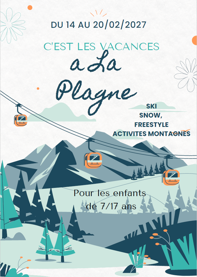 Colonie à La Plagne pour les 7/17 ans - du 14 au 20/02/2027