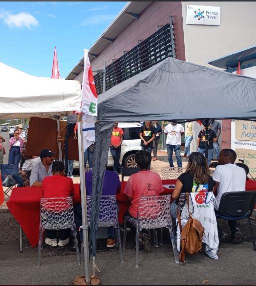 MOBILISATION A FRANCE TRAVAIL GUADELOUPE ET ILES DU NORD