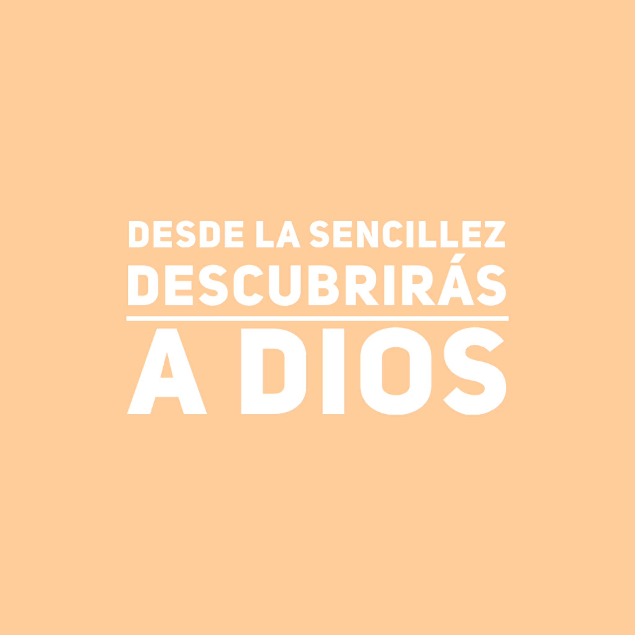Hoy el reto del amor es descubrir al Señor en algo que te ocurra y darle gracias por ello