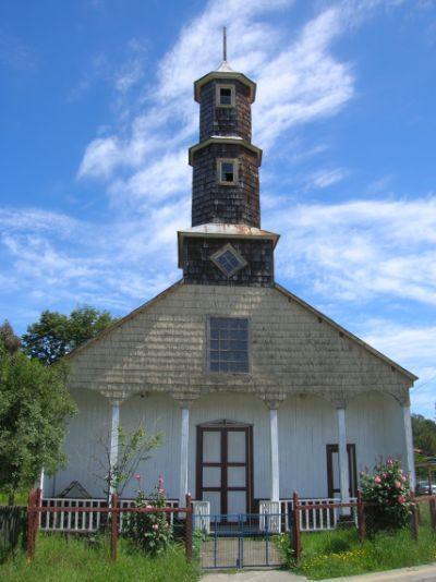 iglesia de Lincay en Puqueldon, Chiloé, Sur de Chile