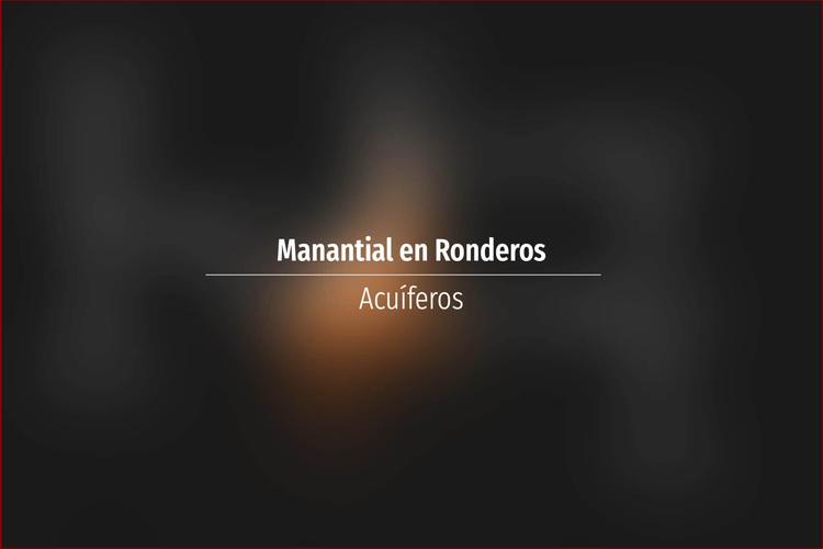 Manantial en Ronderos