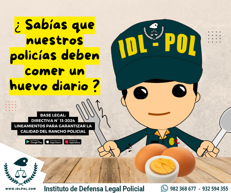 ¿Sabías que nuestros policías deben comer un huevo diario?