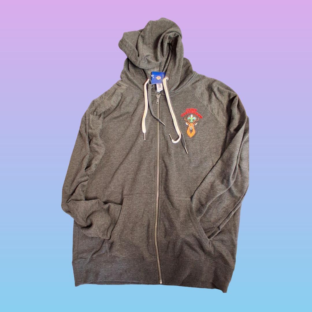 Gray Full Zip Hoodie