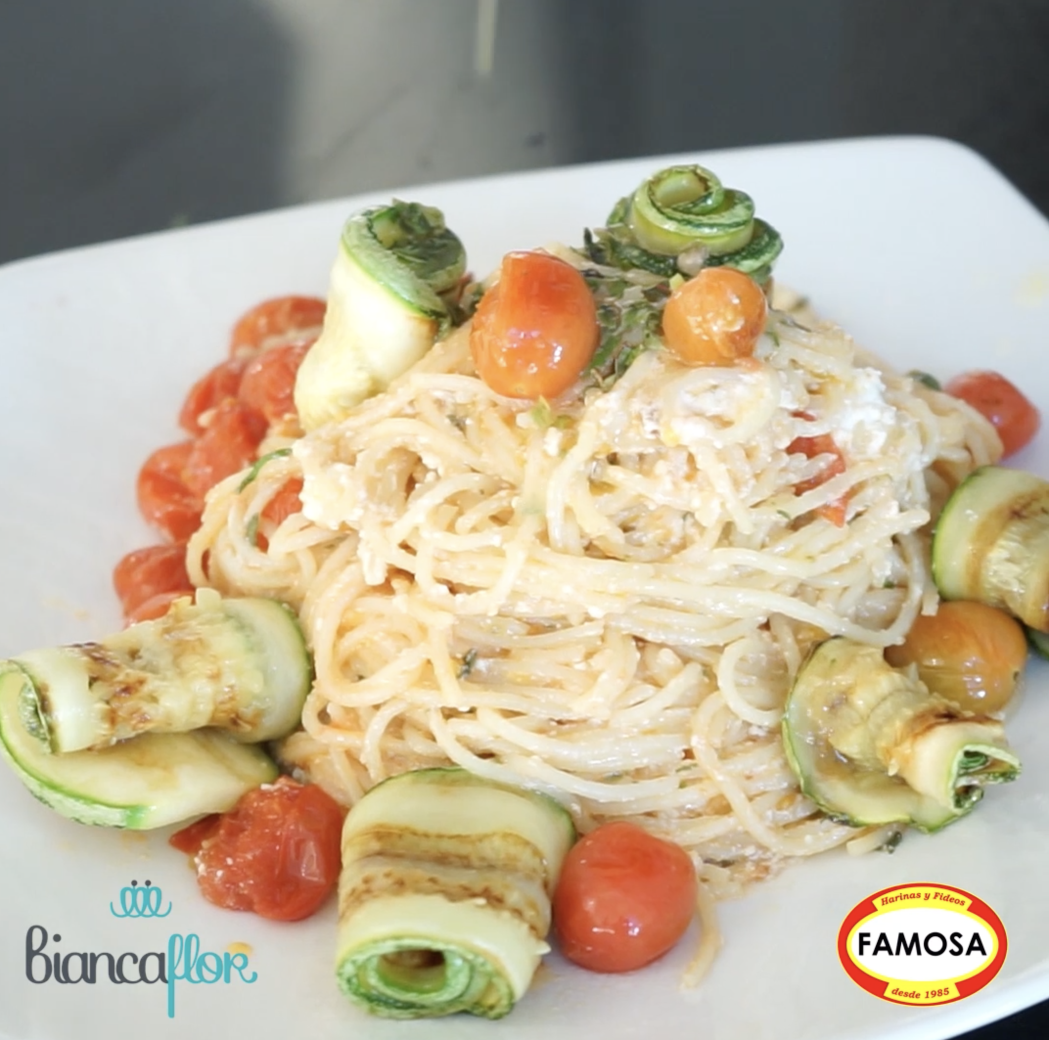 Fideos Salteado Con Verduras 
