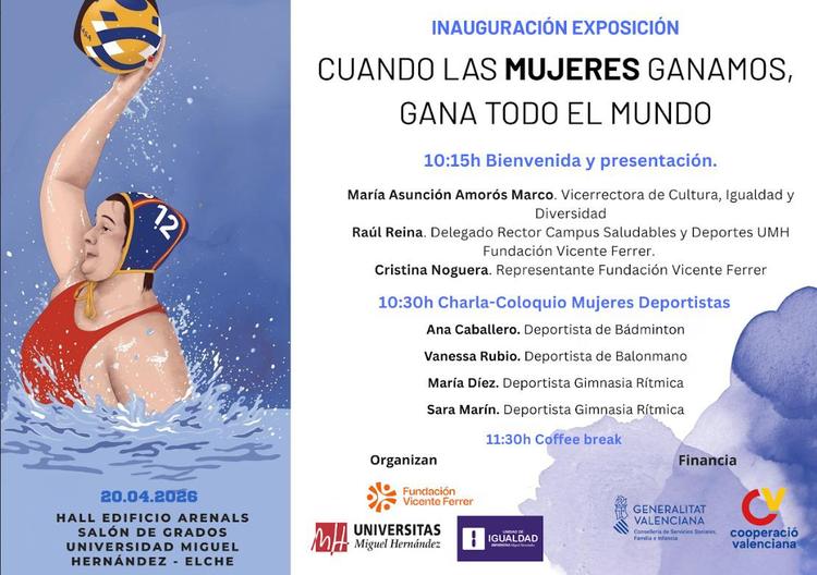 Elche acoge la exposición "Cuando las mujeres ganamos, gana todo el mundo"