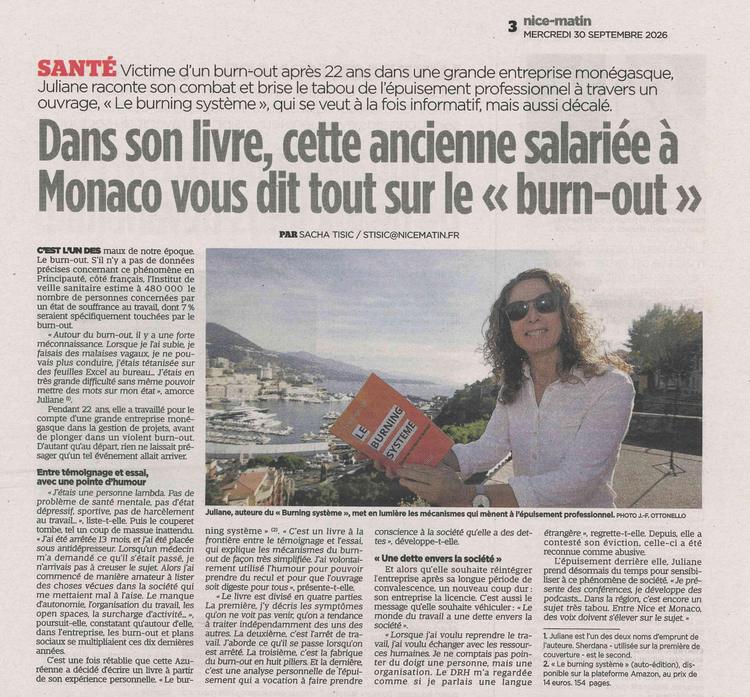 Dans son livre, cette ancienne salariée à Monaco vous dit tout sur le "burn-out"