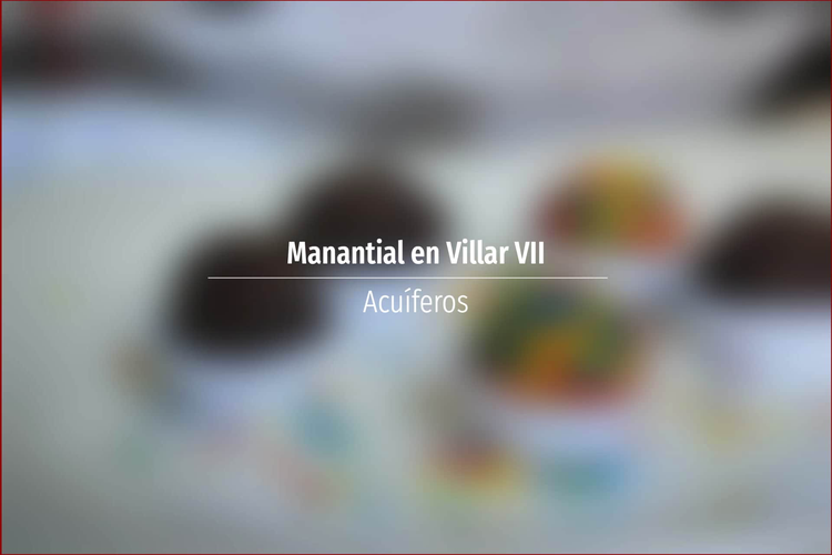 Manantial en Villar VII
