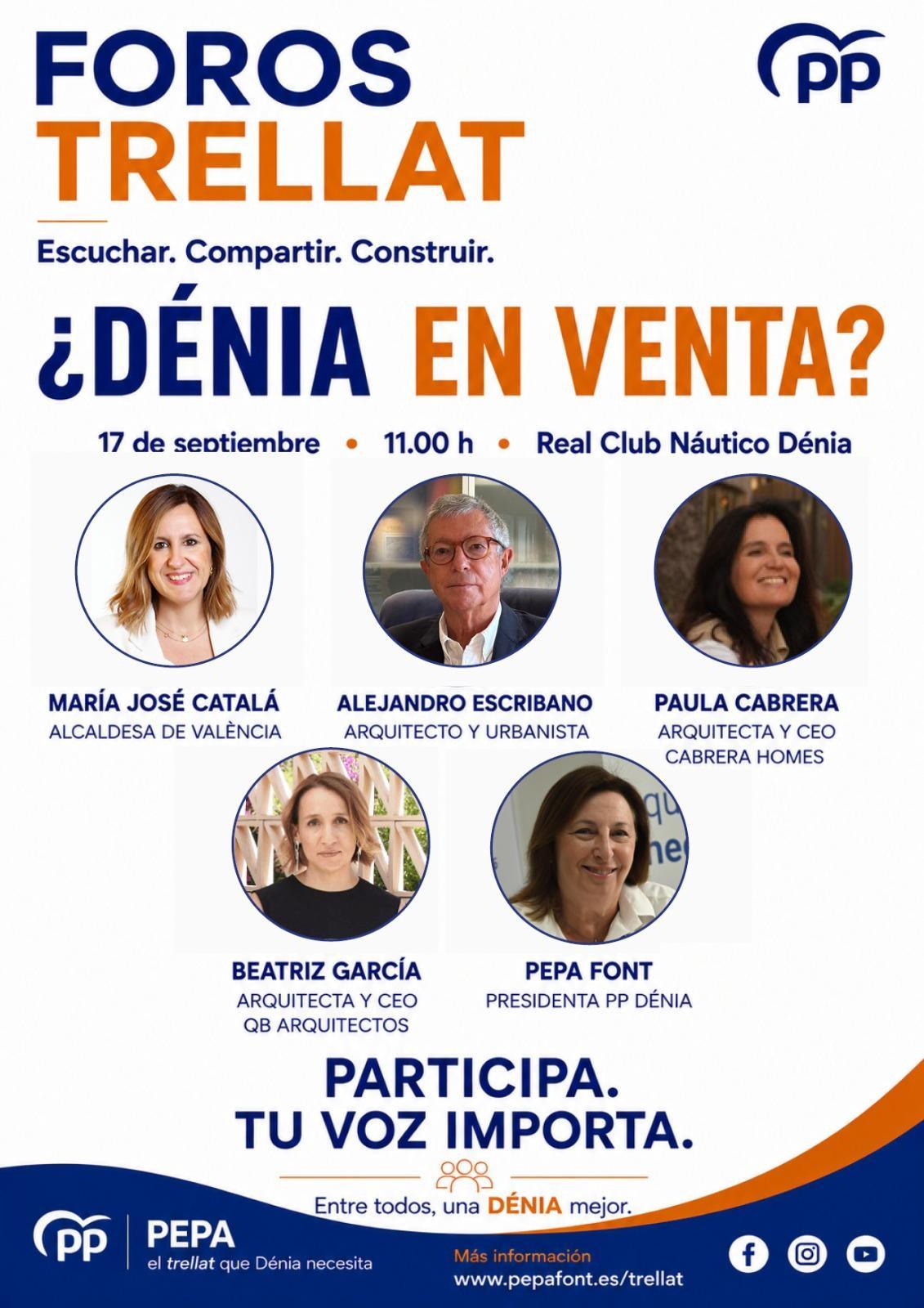 ¿Dénia en venta? El PP reunirá a expertos para analizar el futuro de la ciudad