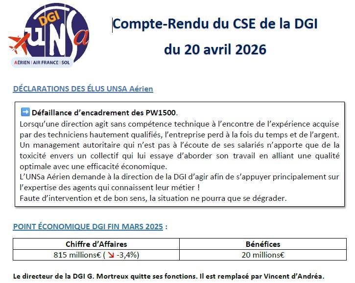 CR CSE du 20 Avril 2026