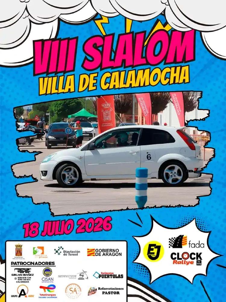 VIII Slalom Villa de Calamocha: 42 pilotos buscan la victoria en el Campeonato Aragón de Slalom