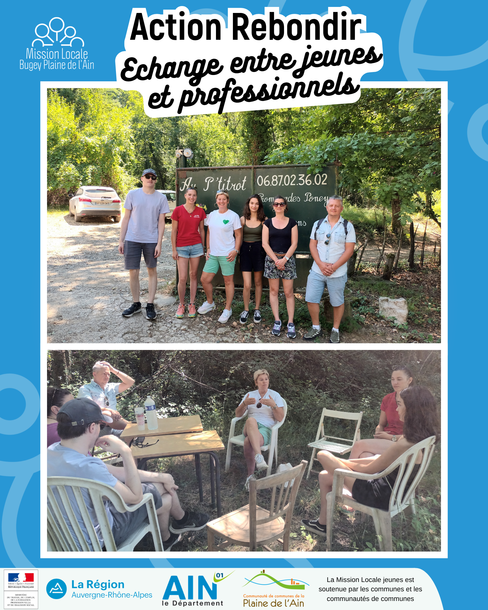 Action Rebondir : Echange entre jeunes et professionnels