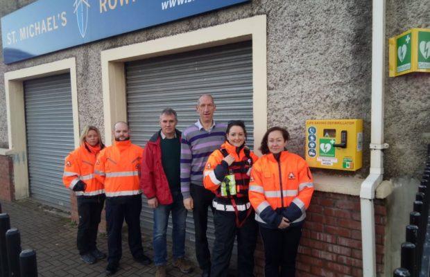 A new AED has been added to St. Michael’s Rowing Club for use by Limerick Suicide Watch and the People of LimerickBy Richard Lynch on December 10, 2019