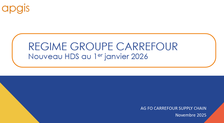APGIS : Régime Groupe Carrefour, nouveau HDS