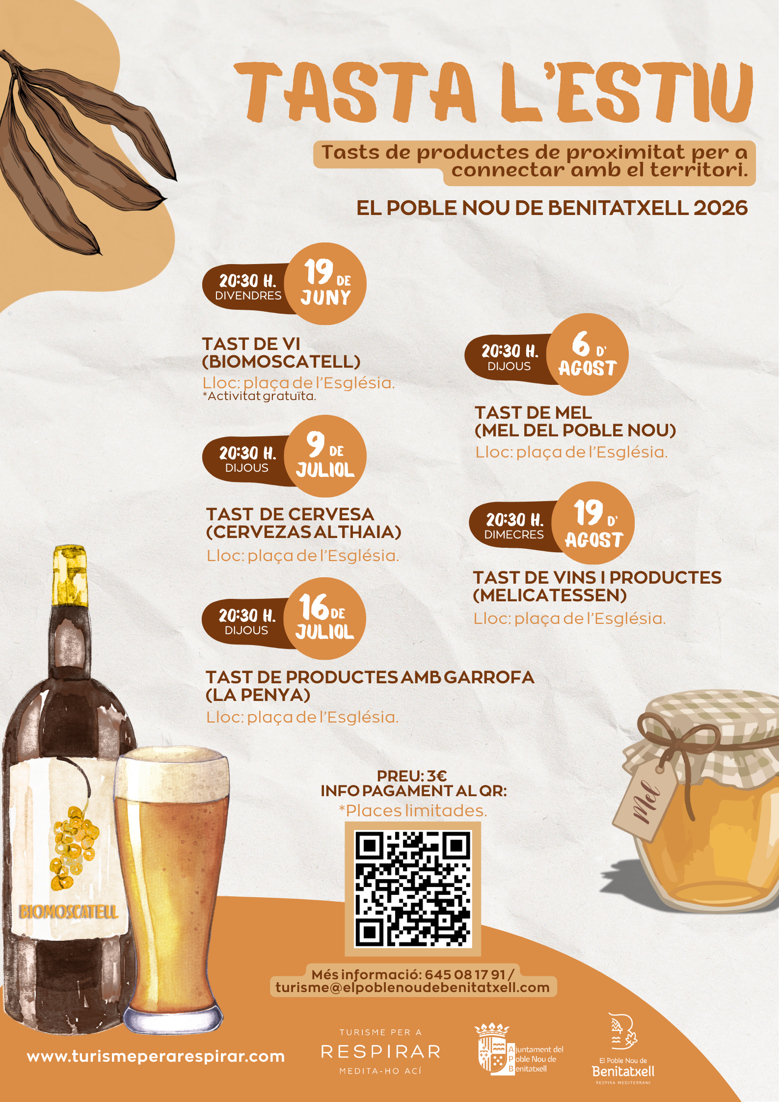 ‘Tasta l’estiu’ regresa a Benitatxell con más experiencias para descubrir los sabores de la Marina Alta