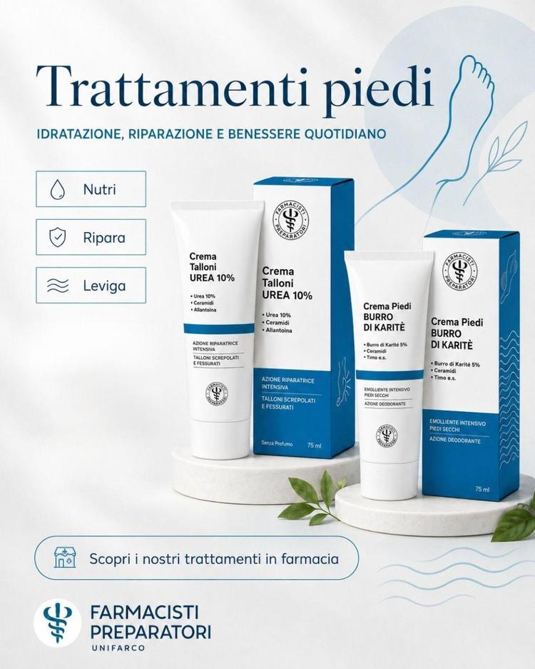 Trattamento piedi con Unifarco