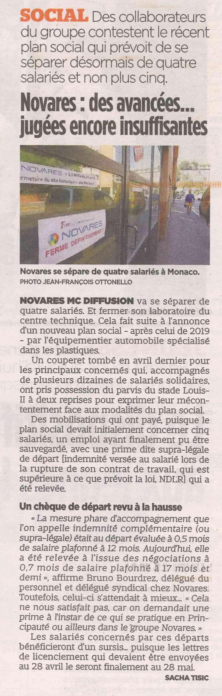 Novares: Des avancées... jugées encore insuffisantes