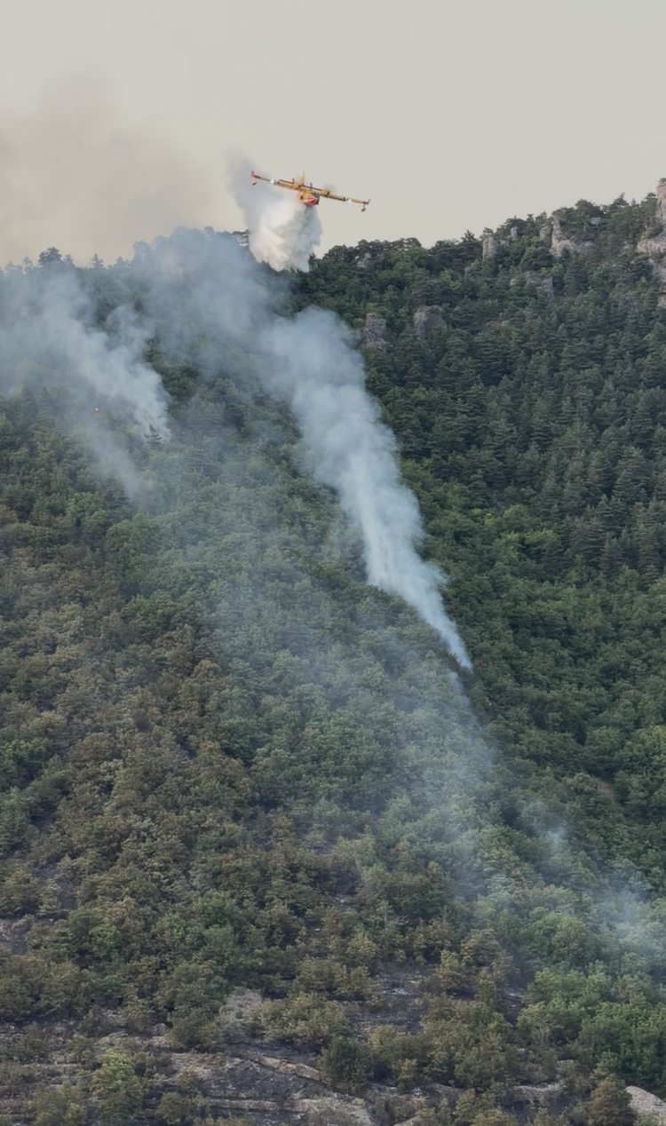 Incendie à Nant : point de situation et appel à la vigilance.