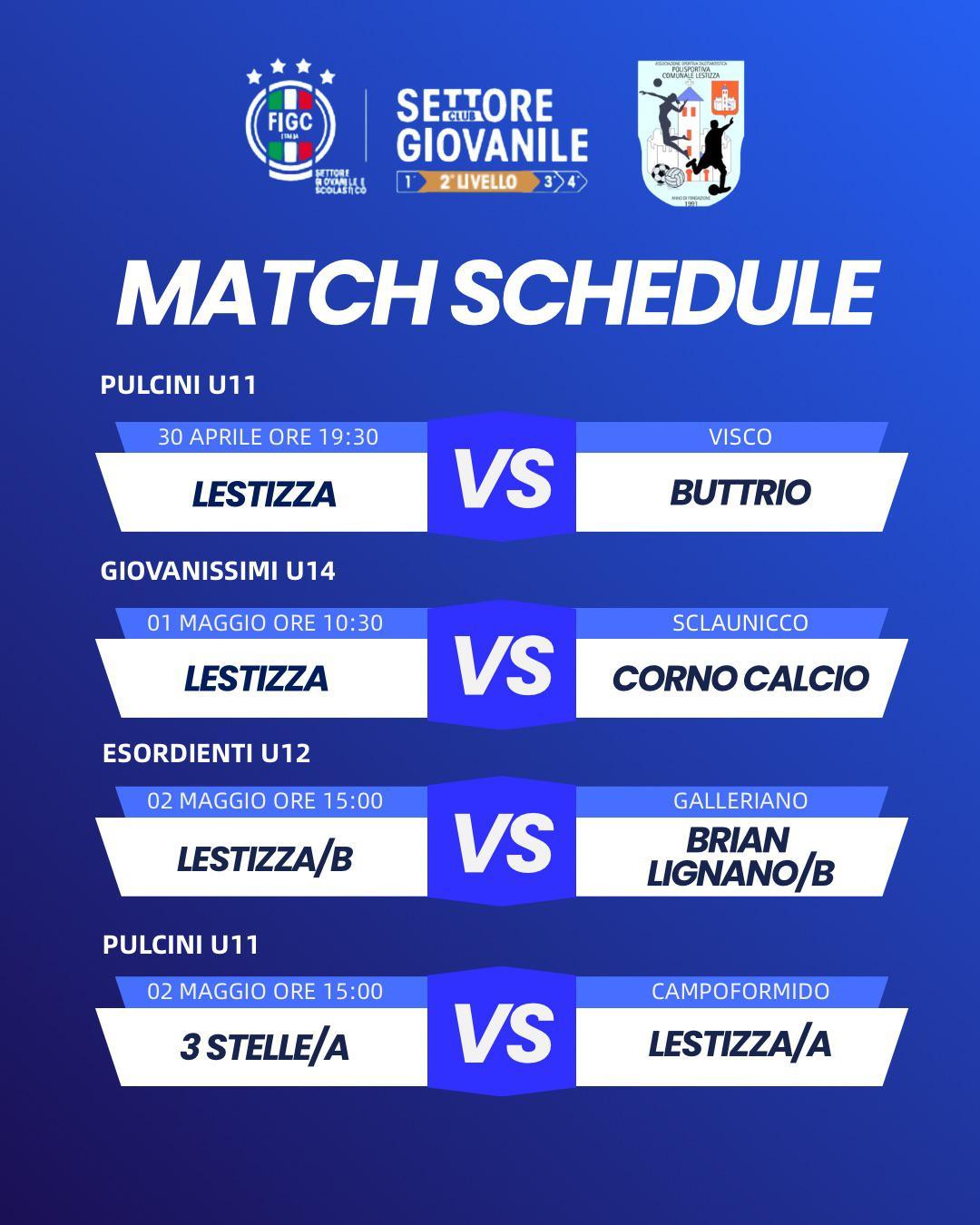 calendario settimanale 
