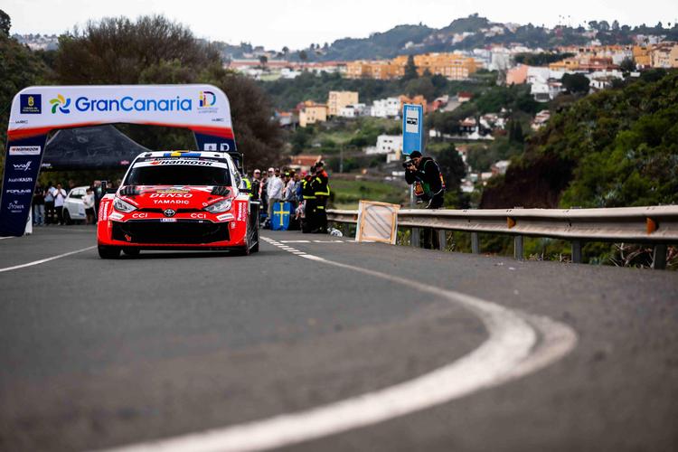 Oliver Solberg, el más rápido en el shakedown de Santa Brígida