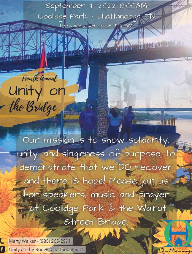 4th Annual Unity On The Bridge Event September 4, 2022 @ 8:00 a.m. 