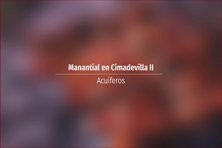 Manantial en Cimadevilla II