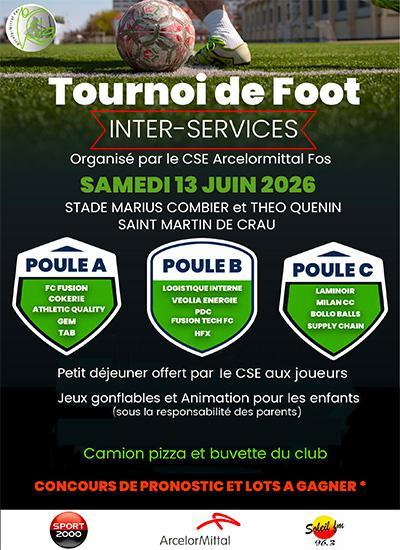 PRONOSTIQUEZ ET SUIVEZ LE TOURNOI DE FOOT INTER-SERVICES 2026
