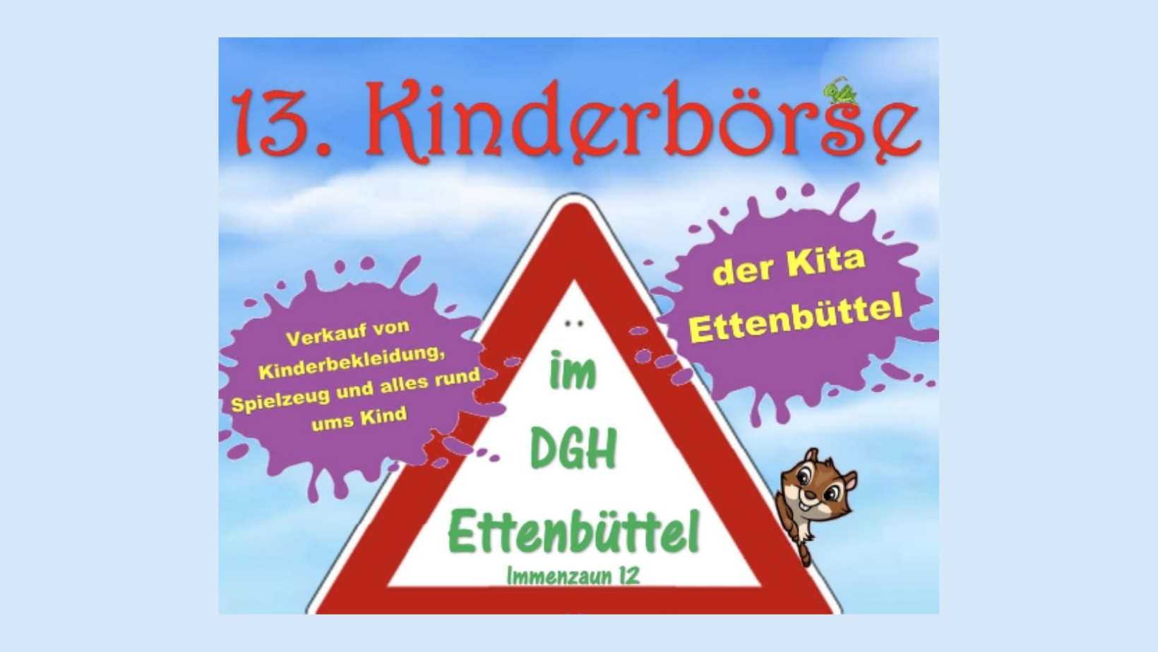 Ankündigung: 13. Kinderbörse am 20.09.26 in Ettenbüttel
