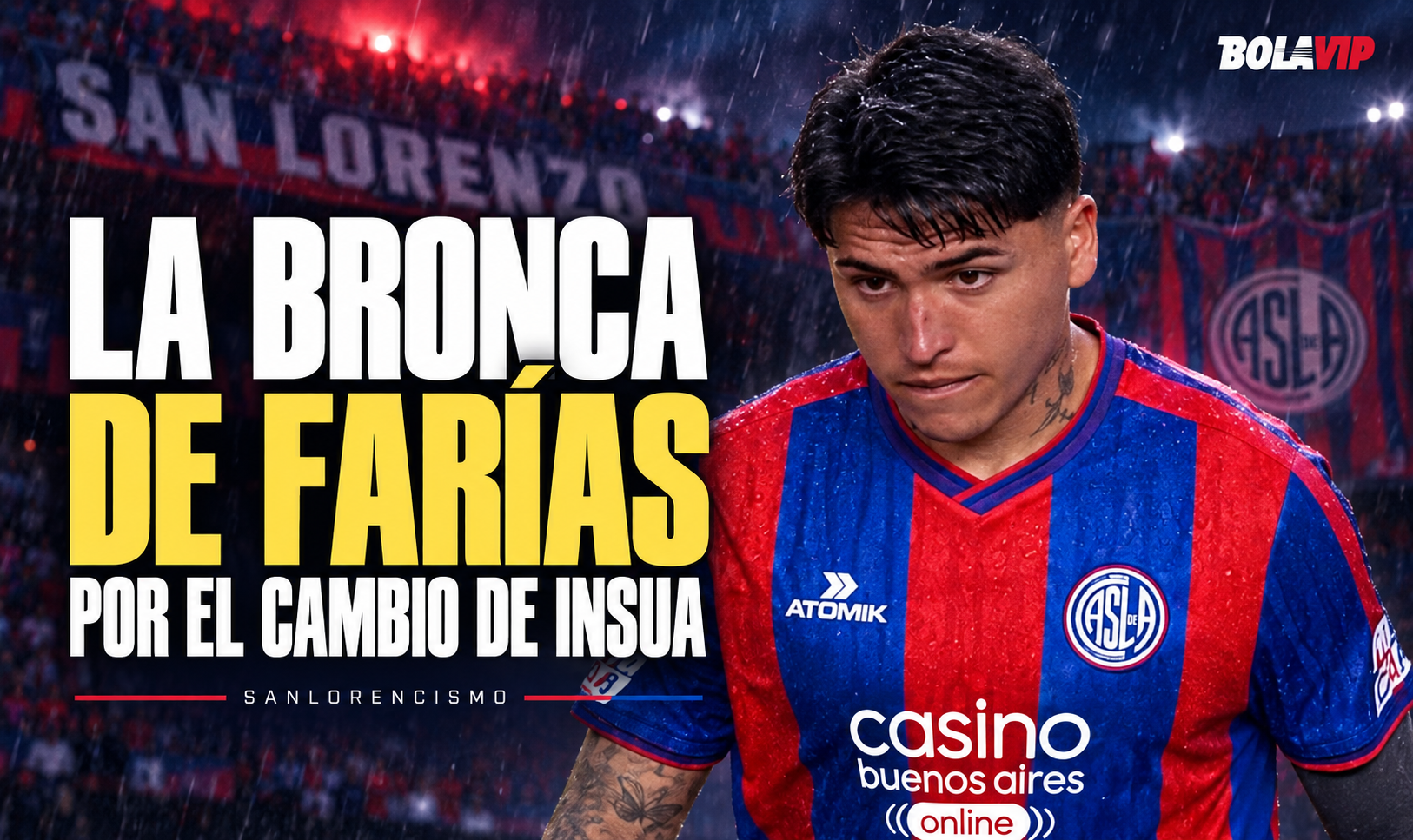 LA BRONCA DE FARIAS POR EL CAMBIO DE INSUA