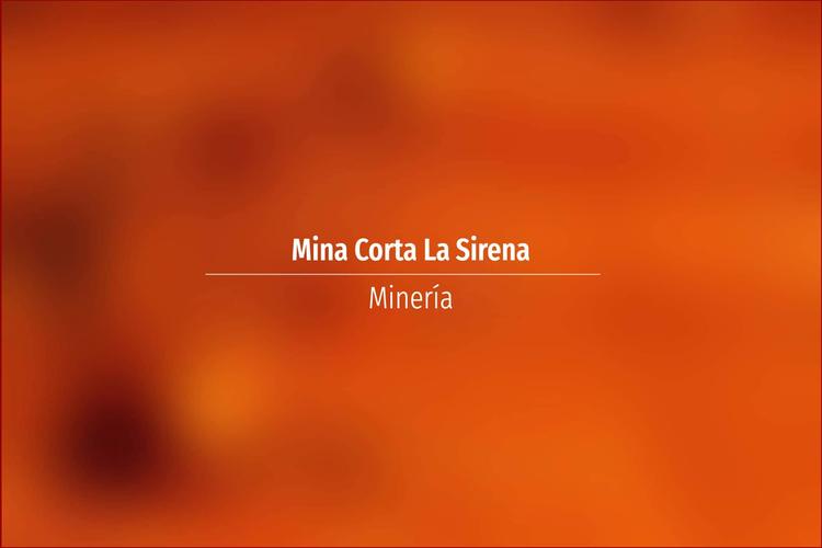 Mina Corta La Sirena