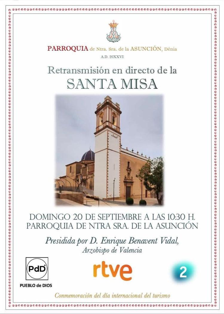 Dénia se asoma a toda España: la parroquia de la Asunción, en directo por La 2