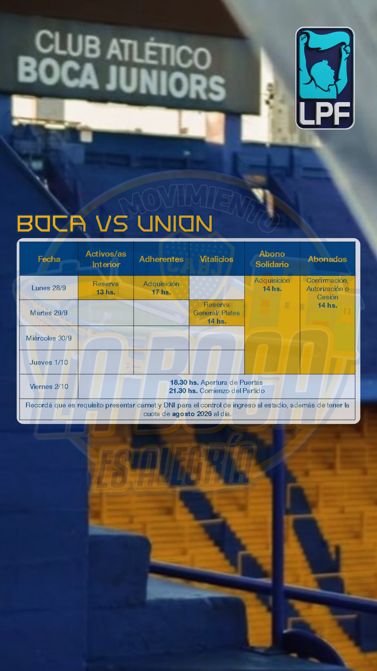 Info importante para el próximo partido de Liga
