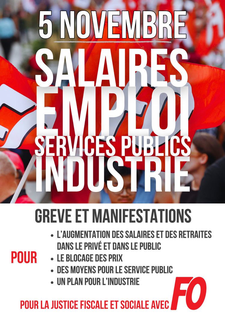 Grève et Manifestations   5 Novembre