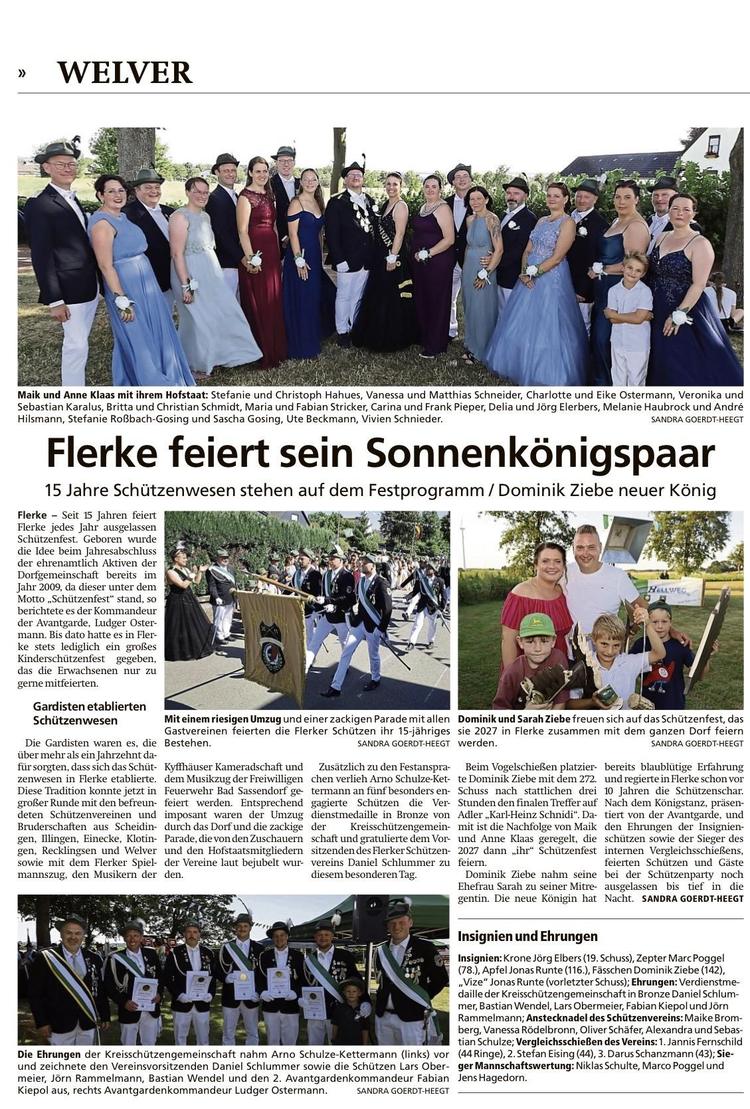 Schützenfest in Flerke