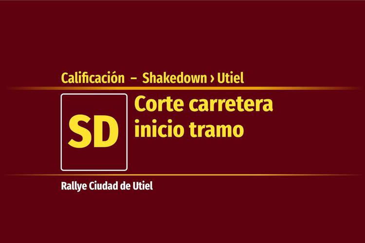 Calificación  –  Shakedown &nbsp;›&nbsp; Utiel | Corte carretera inicio tramo