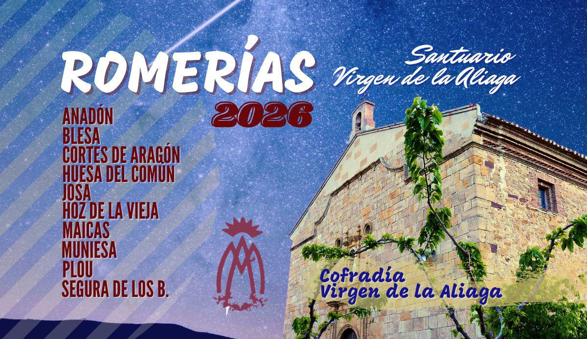 ROMERÍAS VIRGEN DE LA ALIAGA. CALENDARIO